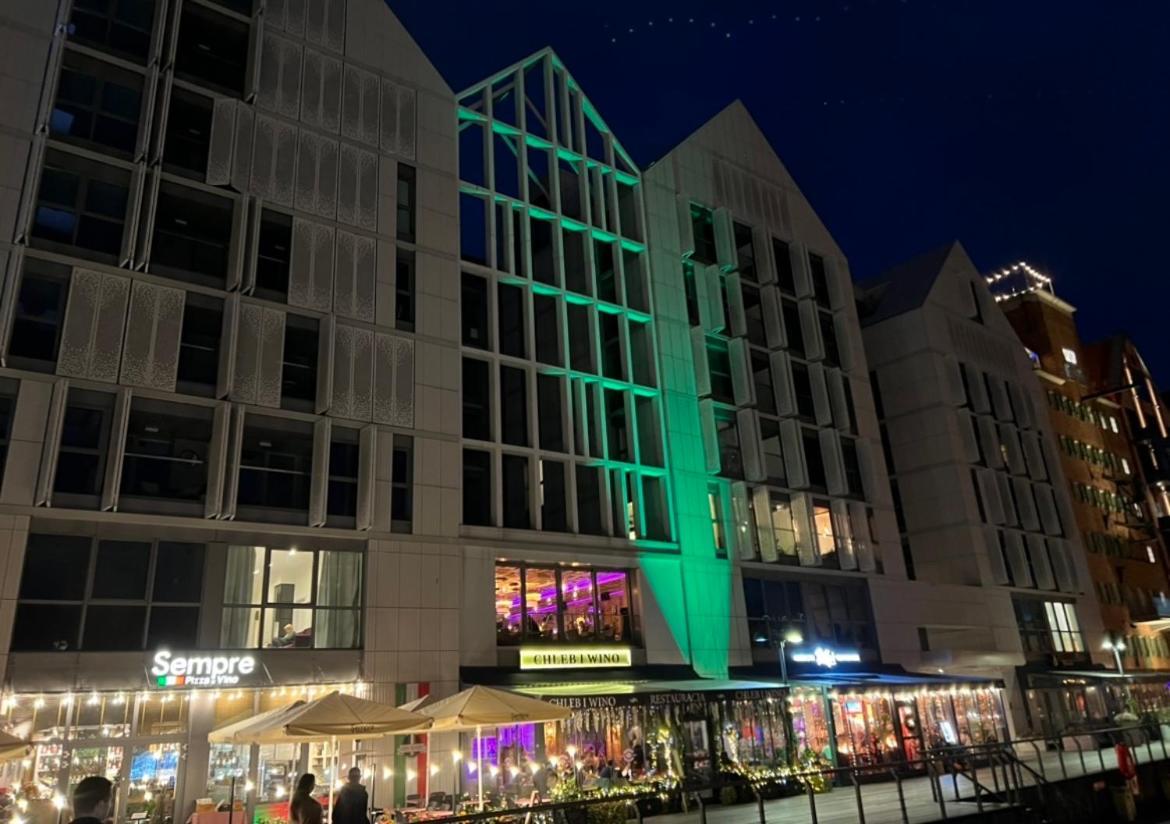 Baltic Riviera Apartments - Luxurious Apartment With Patio And River View Danzig Exterior foto